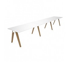 Madera 3x Desk 1800x750 White/White
